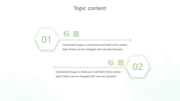 绿色小清新述职报告动态PPT模板