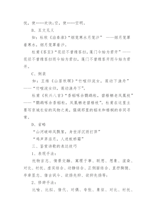 中国古诗词鉴赏方法及技巧.docx