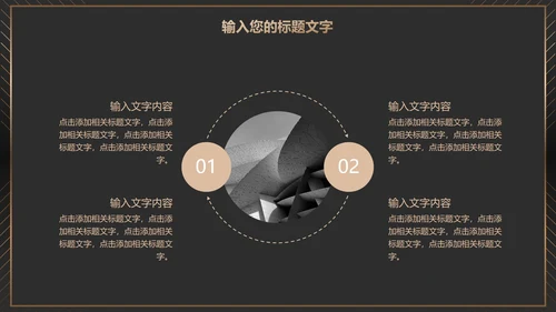 黑金商务项目总结PPT模板