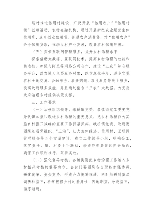 乡镇加强乡村治理的方案.docx
