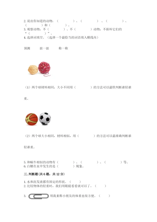 教科版一年级下册科学期末测试卷及参考答案（轻巧夺冠）.docx
