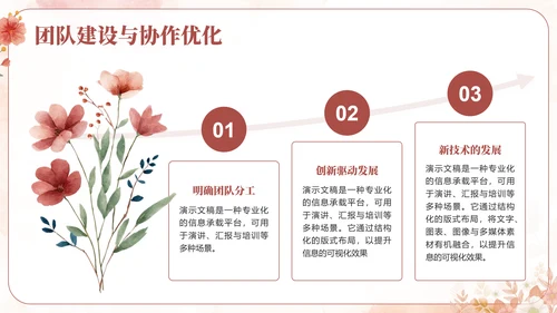 粉色小清新行业通用个人述职报告PPT模板
