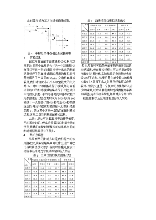 交通配时方案