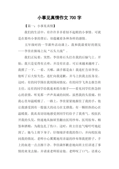 小事见真情作文700字.docx