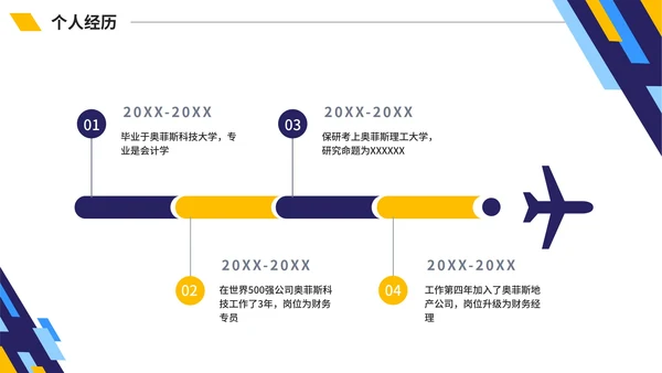 几何切割拼色商务新员工入职自我介绍PPT模板