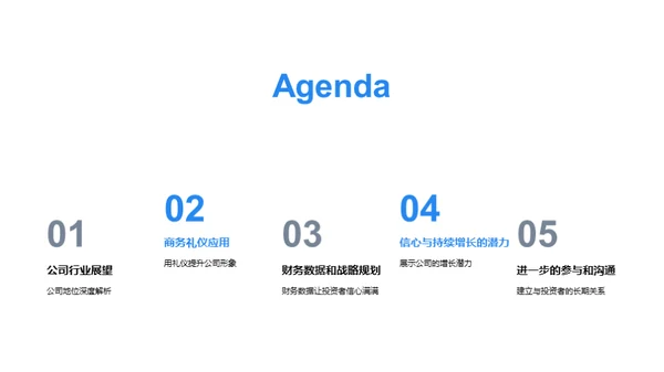 商务礼仪与投资者关系