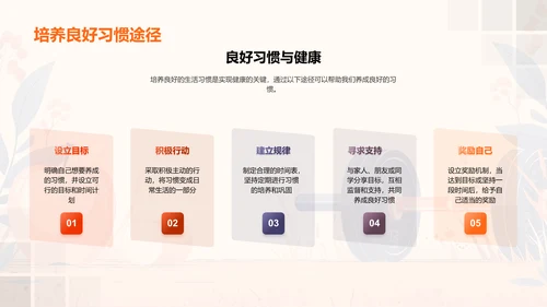 健康生活讲座报告PPT模板