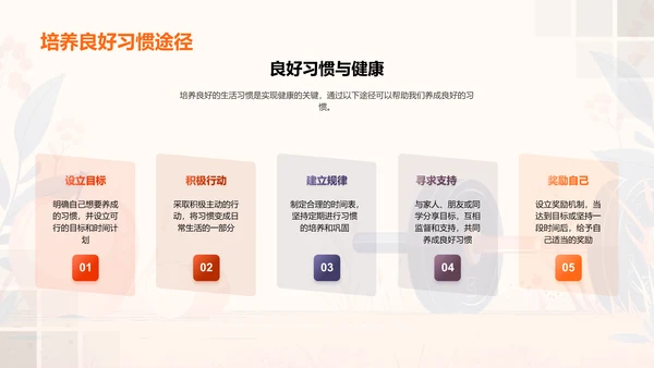 健康生活讲座报告PPT模板
