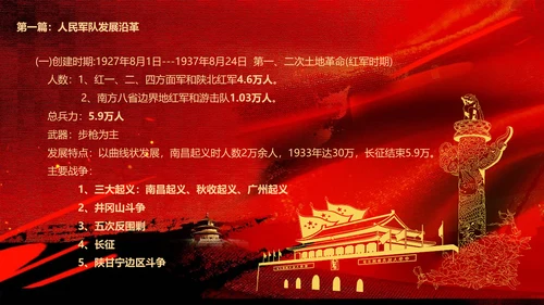建军节解放军PPT课件