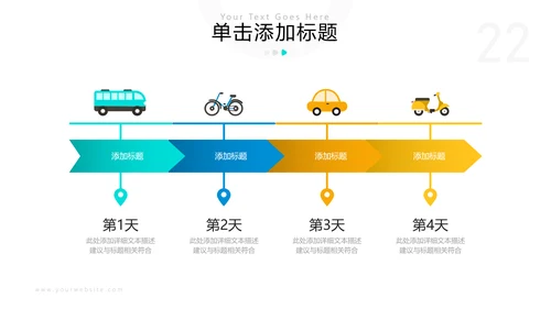 欧美风三亚旅行旅程社旅游宣传PPT