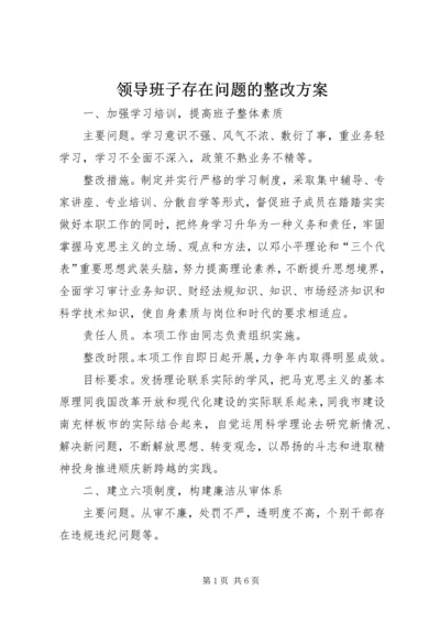 领导班子存在问题的整改方案 (6).docx