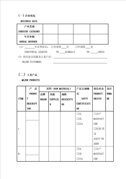 杭州某公司供应商基本资料