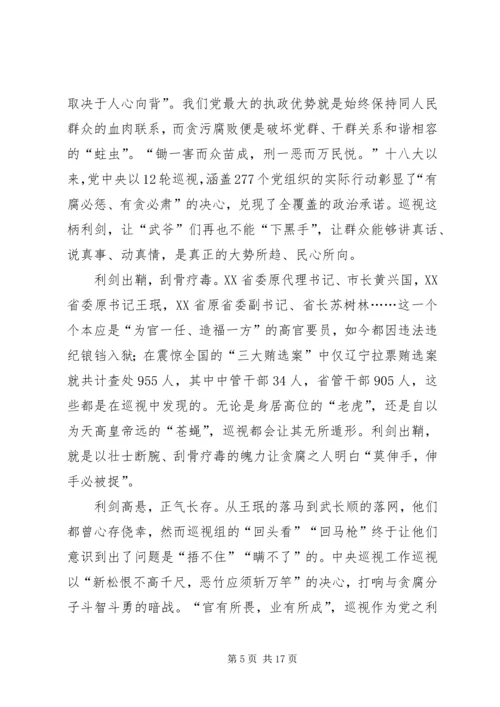基层干部观看巡视利剑体会十篇.docx