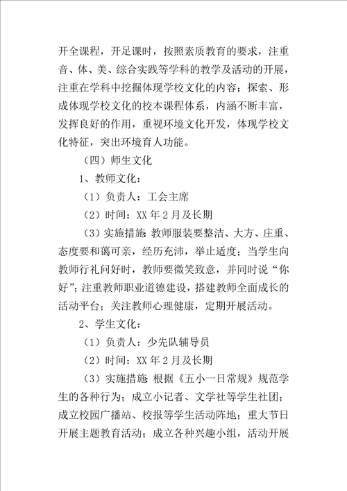 校园文化建设的实施方案1