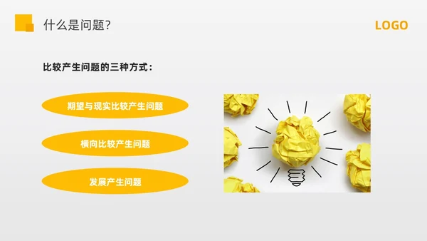 黄色简约问题分析与解决PPT模板宣传PPT动态PPT
