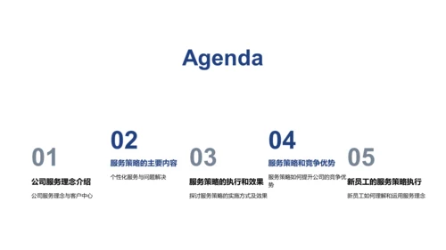 服务理念与策略培训PPT模板