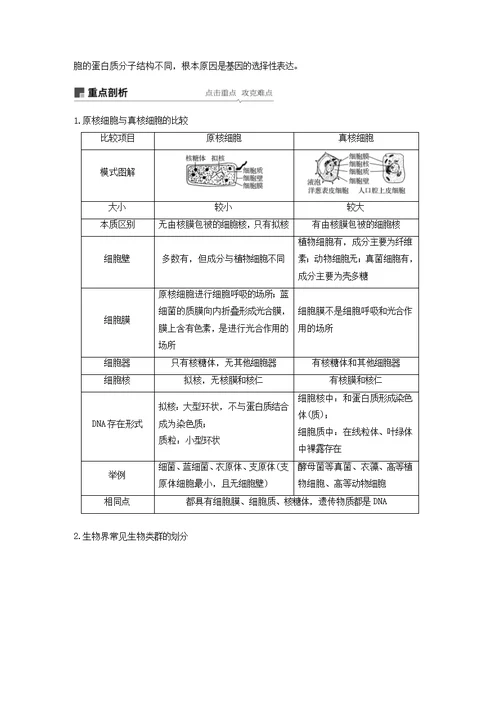 浙江省2020版高考生物新导学大一轮复习第3讲细胞概述、细胞膜和细胞壁（含解析）讲义