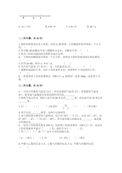 青岛版数学小升初模拟试卷【典优】.docx