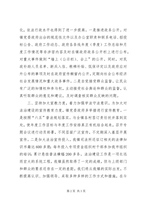 乡镇年度法治建设工作总结.docx