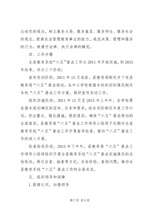 教育系统法制宣传教育规划.docx