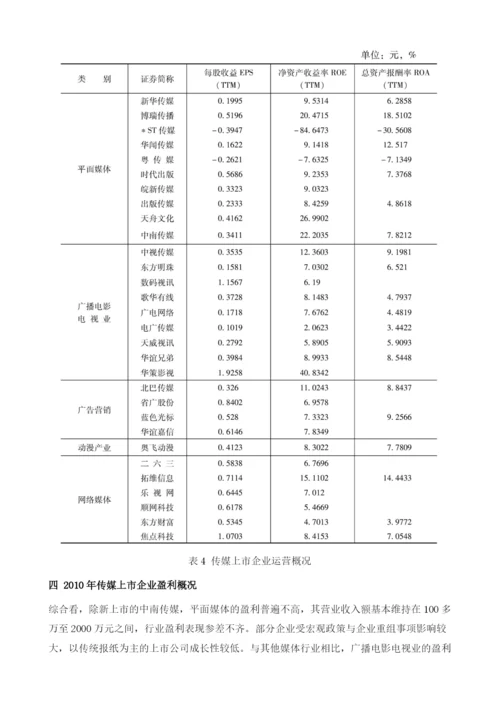 中国传媒产业投融资发展报告.docx