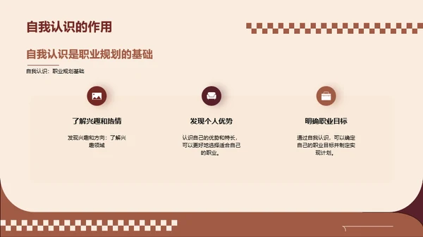 美拉德风简约大学生职业生涯规划