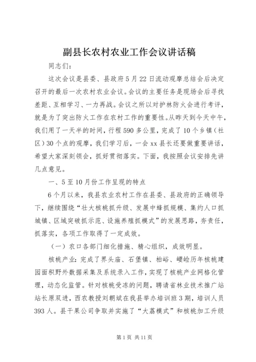 副县长农村农业工作会议讲话稿 (2).docx