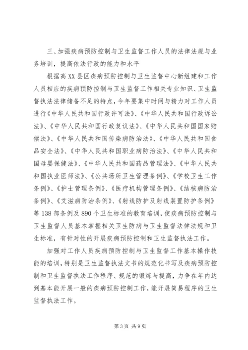 疾病预防控制机构及疫苗预防接种单位专项监督检查工作计划 (4).docx