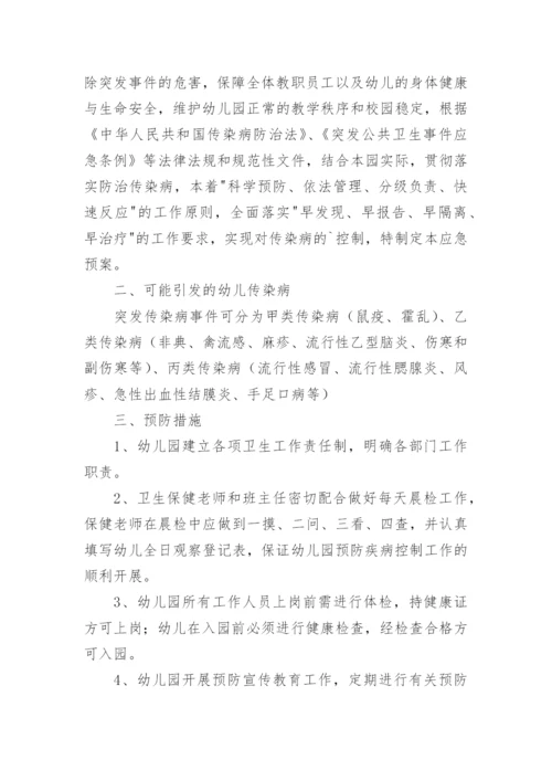 传染病突发事件应急预案.docx