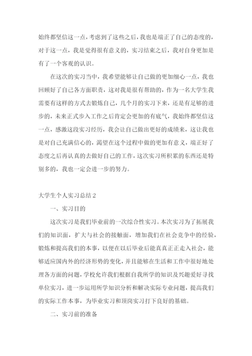 大学生个人实习总结2篇.docx