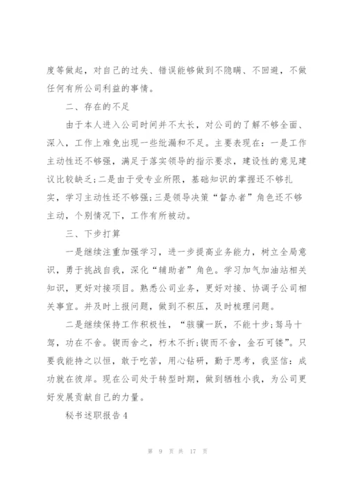 秘书个人工作述职报告.docx