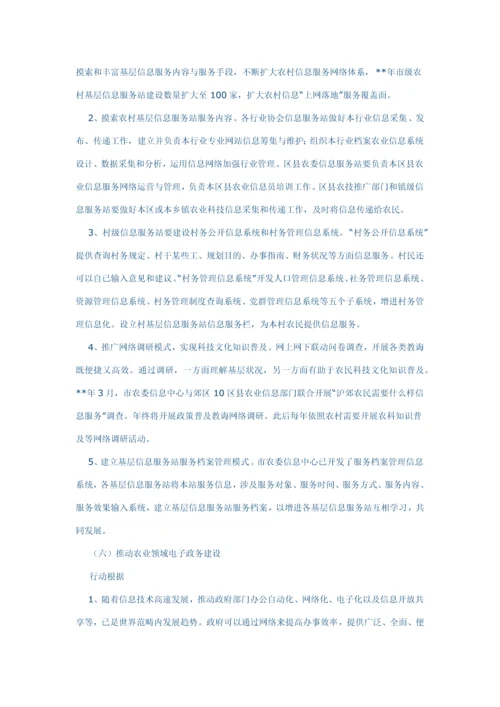 农业信息化行动方案的调查研究样本.docx