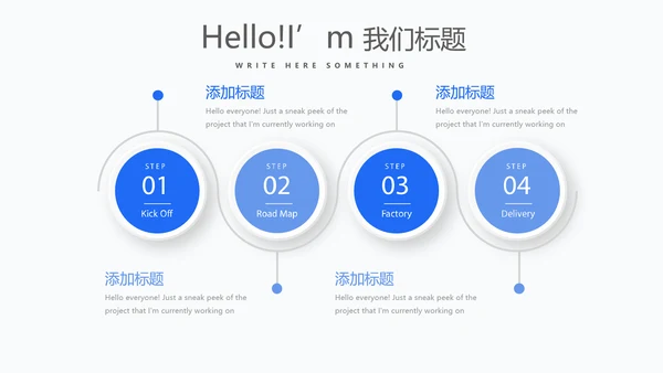 蓝色人力资源工作总结商务通用PPT动态模板