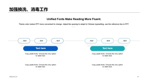 蓝色科技智能医学医疗抗击疫情专题PPT原创模板