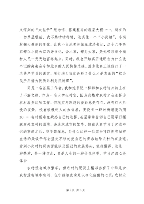 学习沈浩心得体会.docx