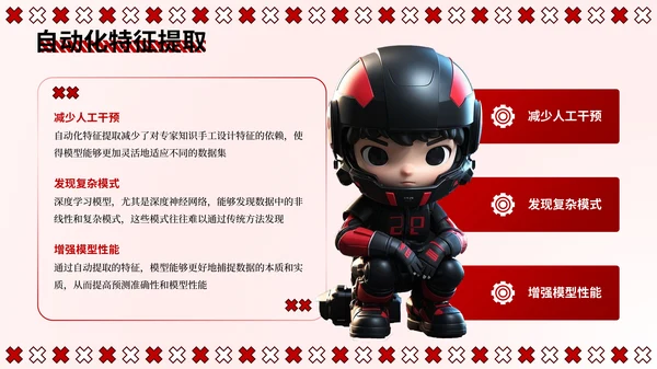 红色3D潮流风产品介绍PPT模板