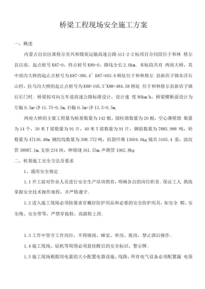 桥梁工程安全施工方案.docx