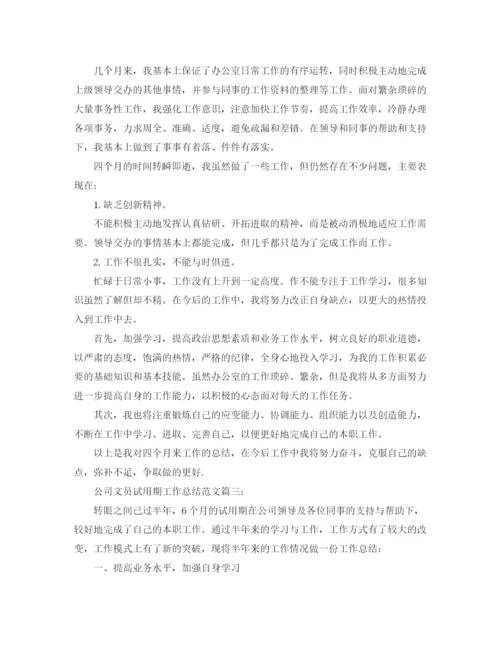 精编之公司文员试用期工作总结范文3篇.docx