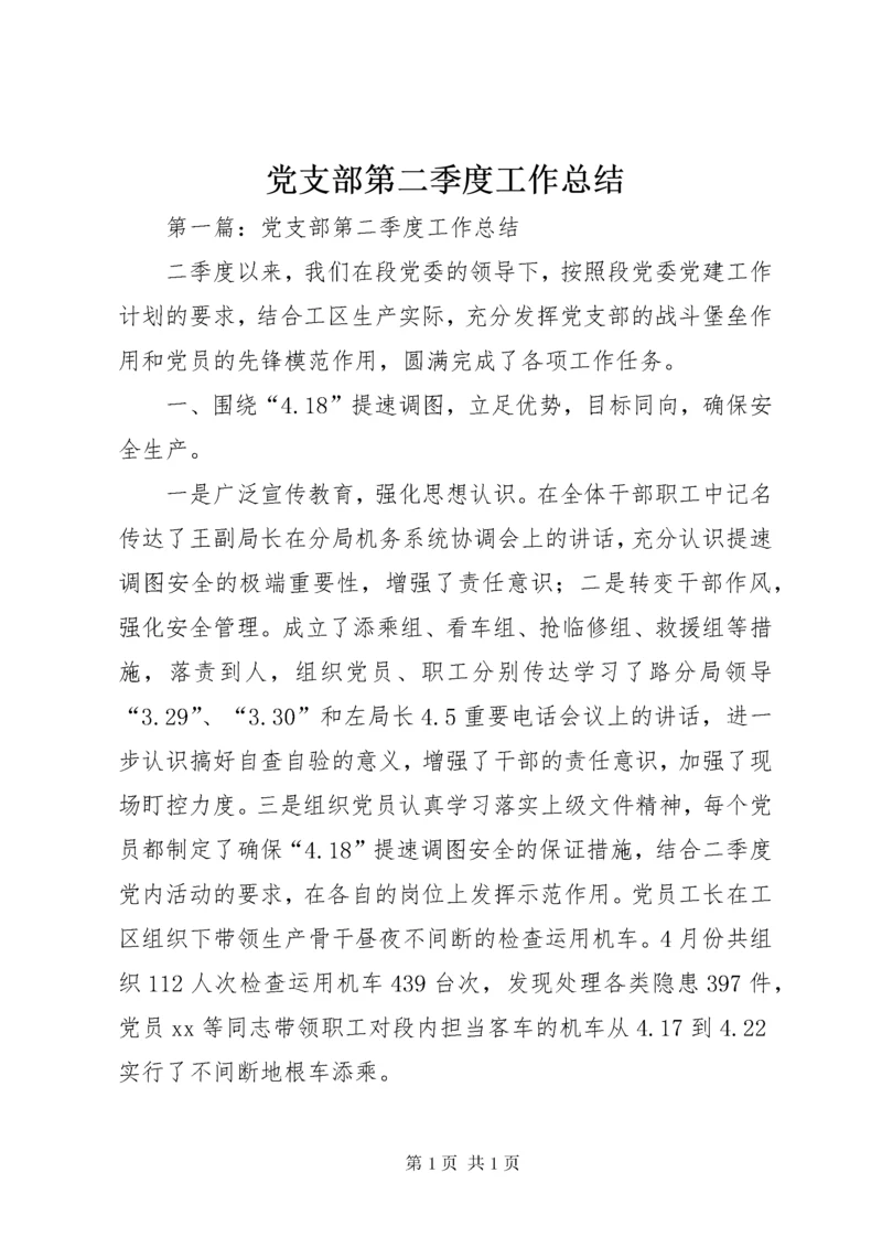 党支部第二季度工作总结 (2).docx