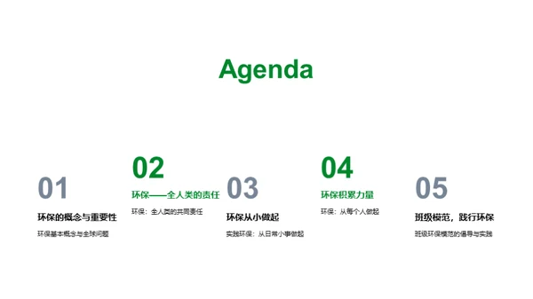 环保行动从我做起