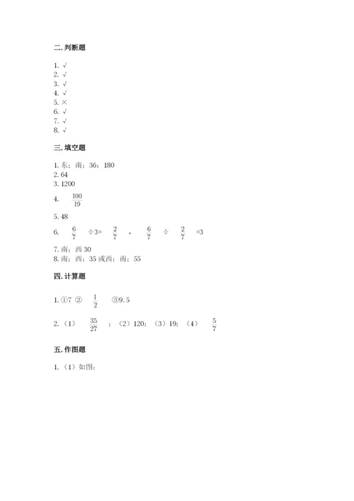 人教版六年级上册数学期中测试卷【真题汇编】.docx