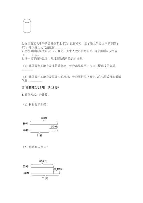 成都市彭州市六年级下册数学期末测试卷及参考答案一套.docx