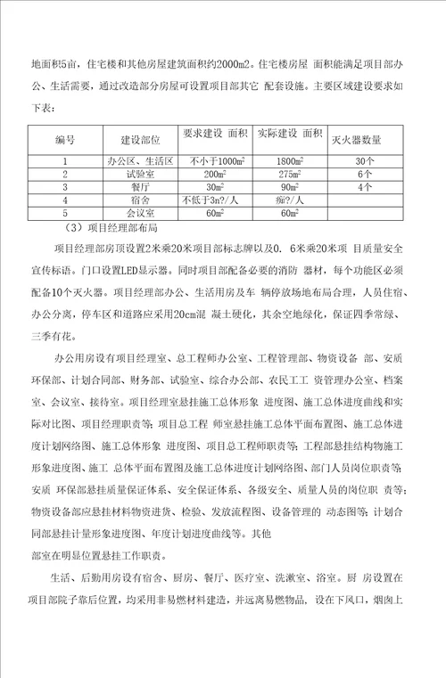 高速公路项目驻地及试验室临建施工方案