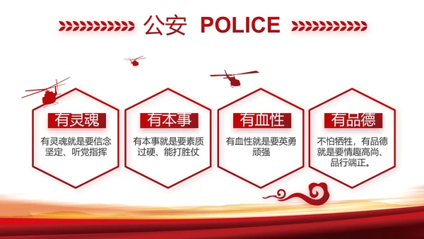 忠诚铸警魂护航新征程公安警察动态PPT模板