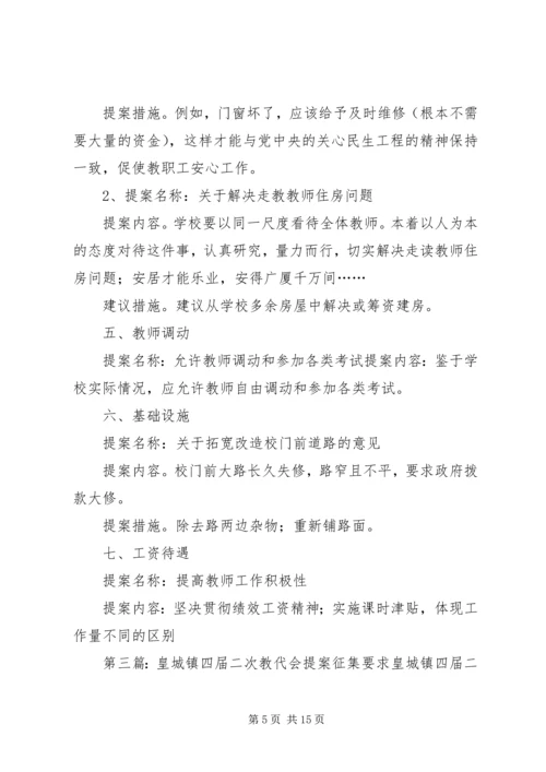 学校五届四次教代会提案征集报告.docx