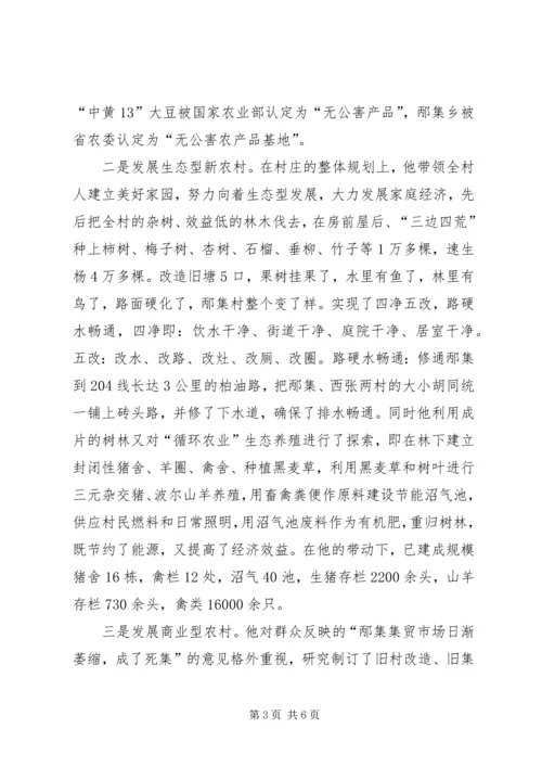 村党支部书记致富带头人材料 (2).docx