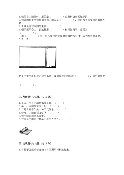 教科版科学二年级上册《期末测试卷》精品（预热题）.docx