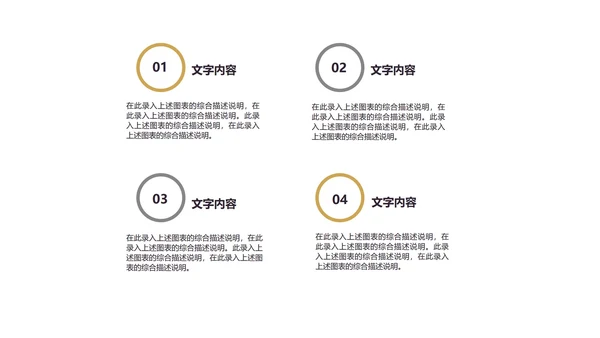 黄色商务风简约总结汇报PPT模板