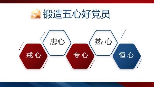 党建党支部工作总结汇报动态PPT党课