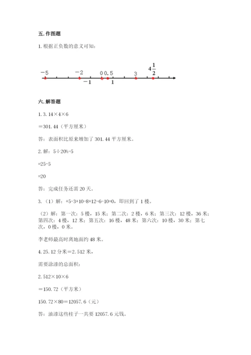 人教版六年级下册数学期末测试卷附答案（典型题）.docx